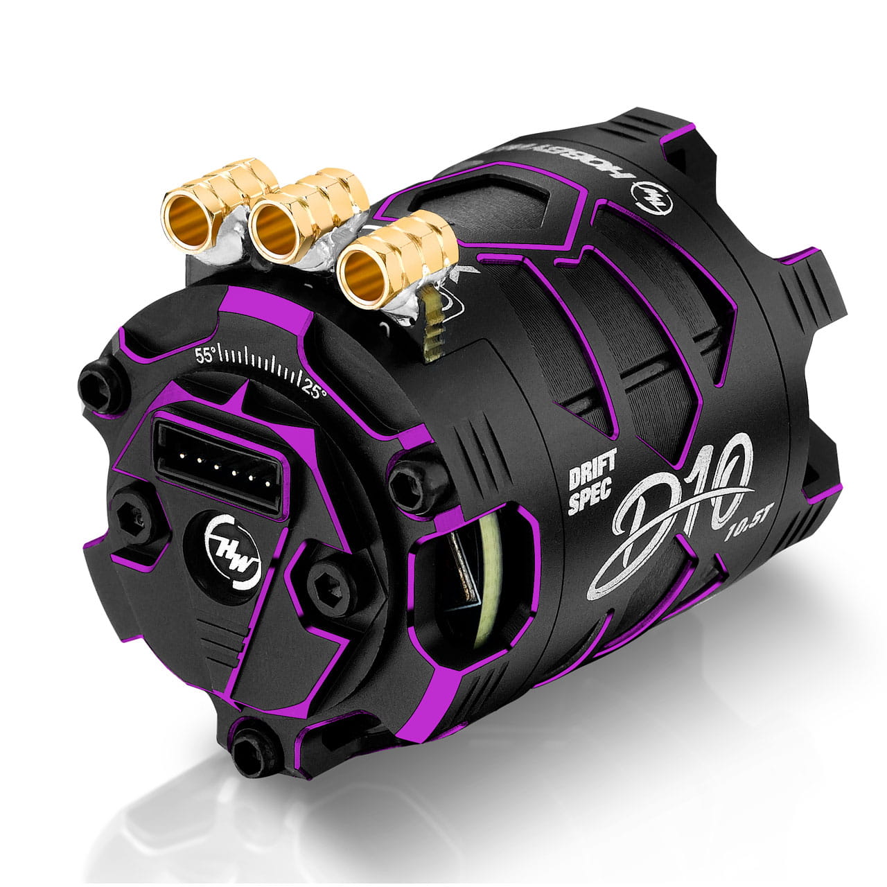 Violet Motor Rim Hobbywing Xerun D10 Brushless Drift Motor 10.5T Violett
