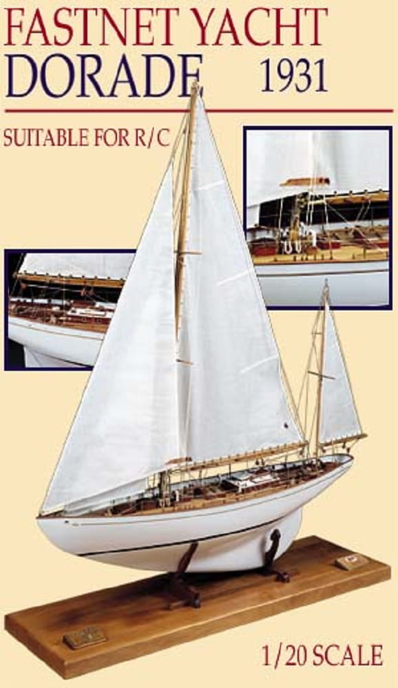 Dorade Fastnet Yacht 1931 Bausatz im Massstab 1_20 mit Holz- und ABS-Rumpf