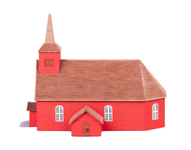 Krick Dusek Schweden Älgaras Holzkirche Bausatz 1:87