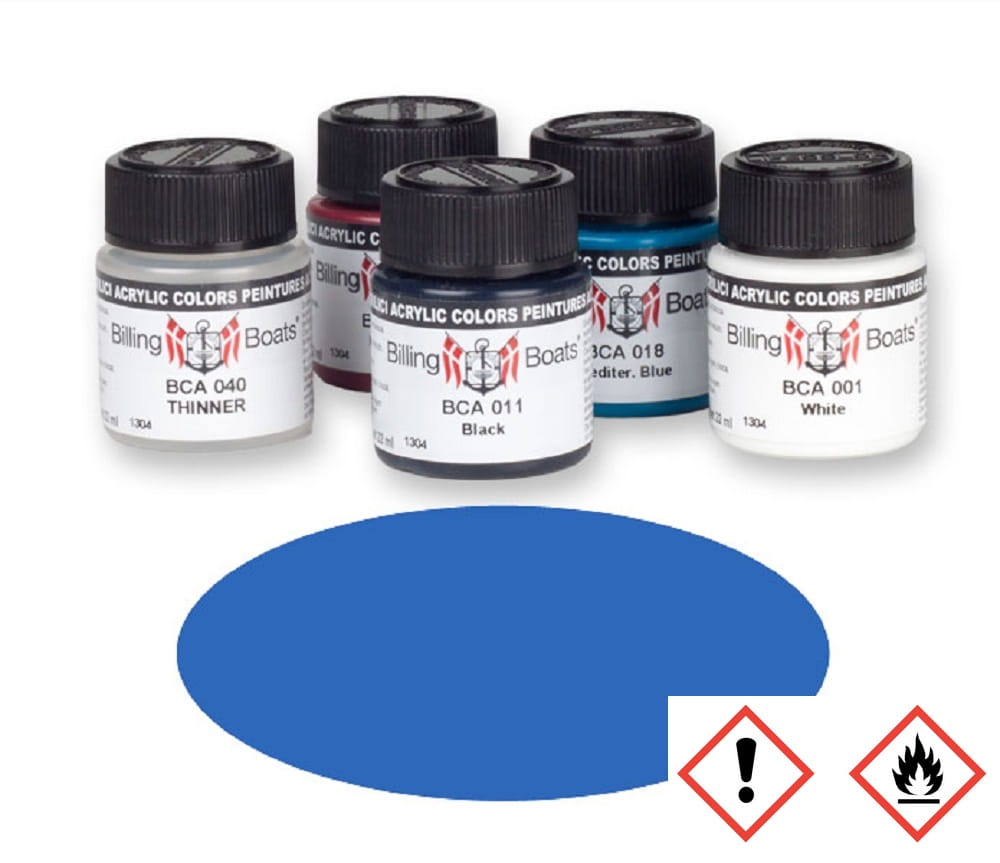 Billing Boats Cobalt blau 22 ml Acryl Farbe