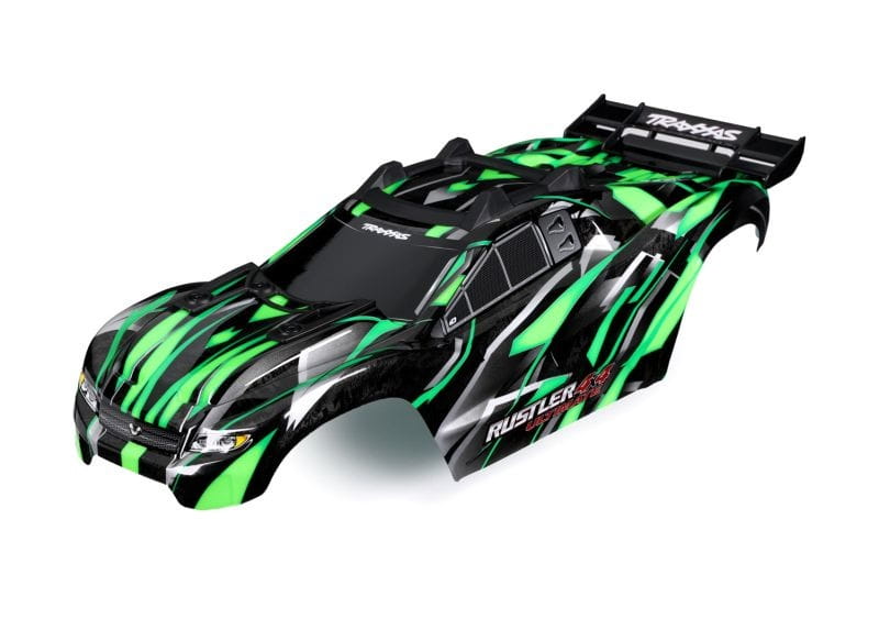 Traxxas Karosserie Rustler 4x4 Ultimate gruen - RC-Zubehoer
