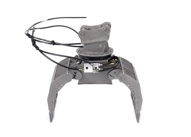 Lesu Sortiergreifer mit Hydraulik aus V2A fuer 74t Bagger - RC-Zubehoer