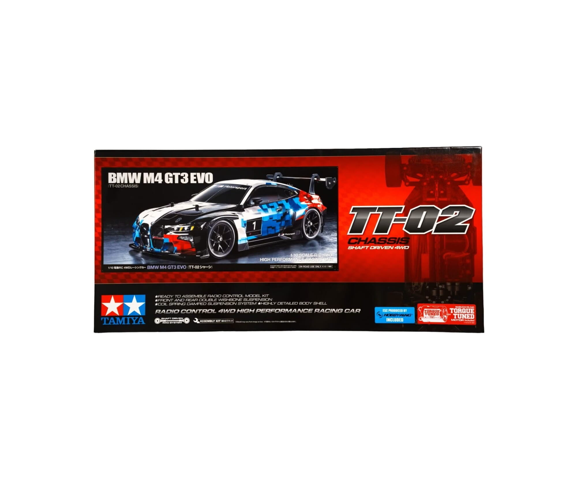 Tamiya BMW M4 GT3 EVO TT-02 RC 1_10 Bausatz