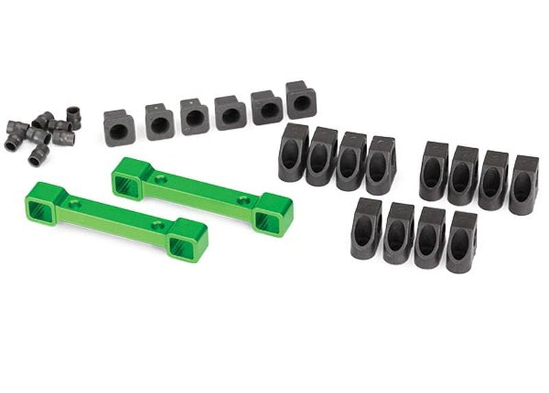 Traxxas Querlenkerhalter Alu gruen v_h _ Inserts - RC-Zubehoer