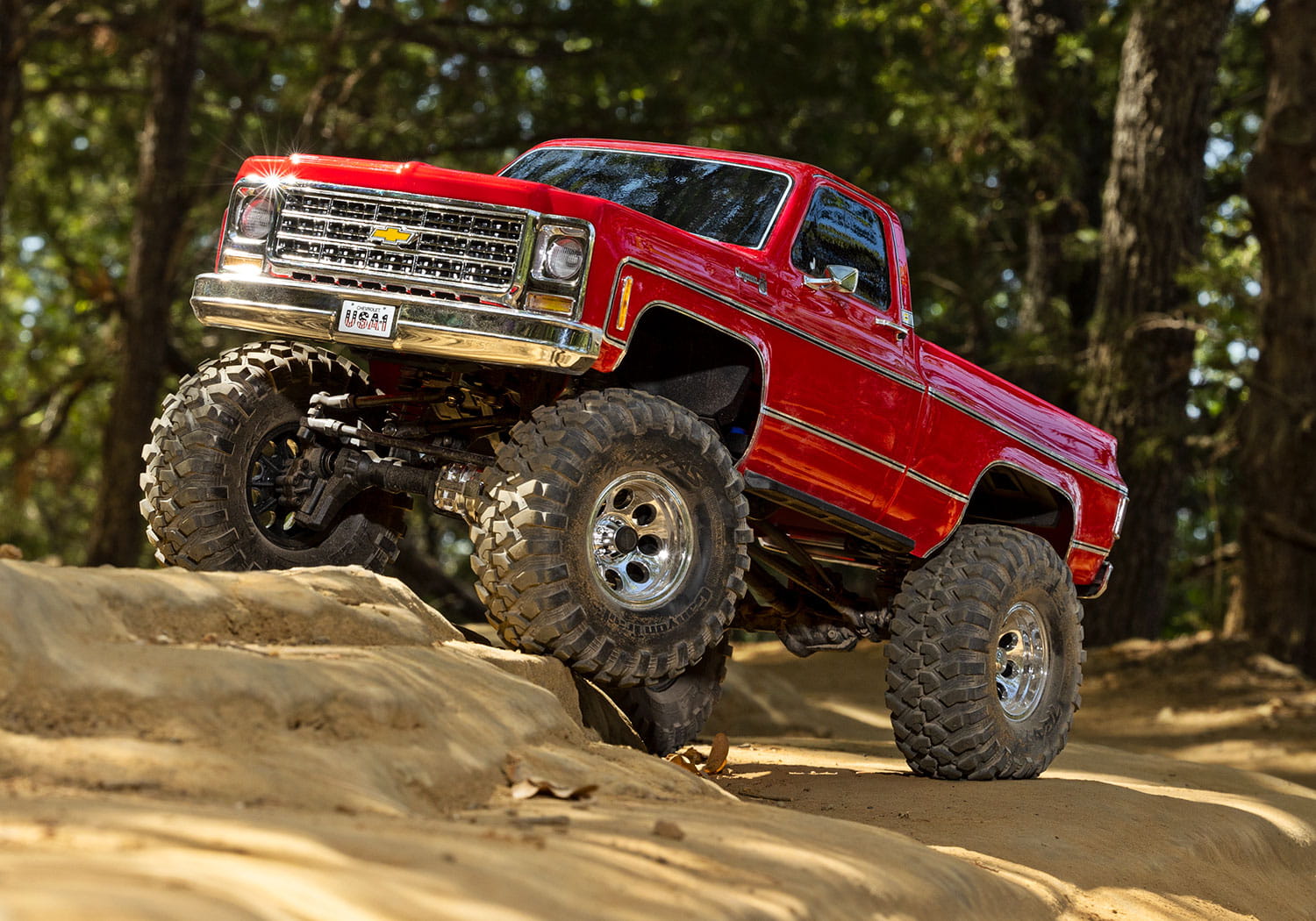 Traxxas RC Crawler TRX-4 Chevy K10 High Trail 1:10 RTR rot Traxxas RC Crawler TRX-4 Chevy K10 High Trail 1:10 RTR rot