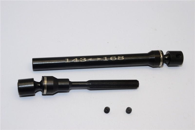 GPM Stahl Mittelkardanwelle (143mm-168mm) schwarz für Tamiya CC01