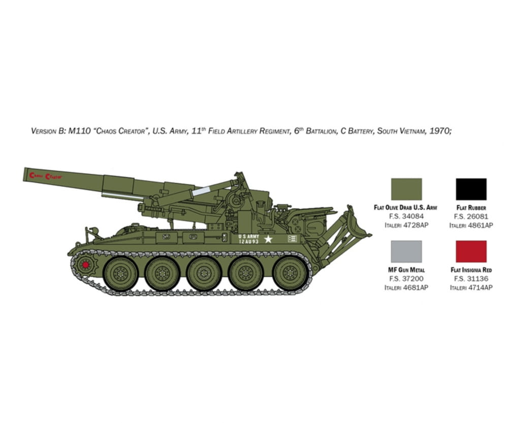 Italeri 1:35 M110 Self Propelled Howitzer