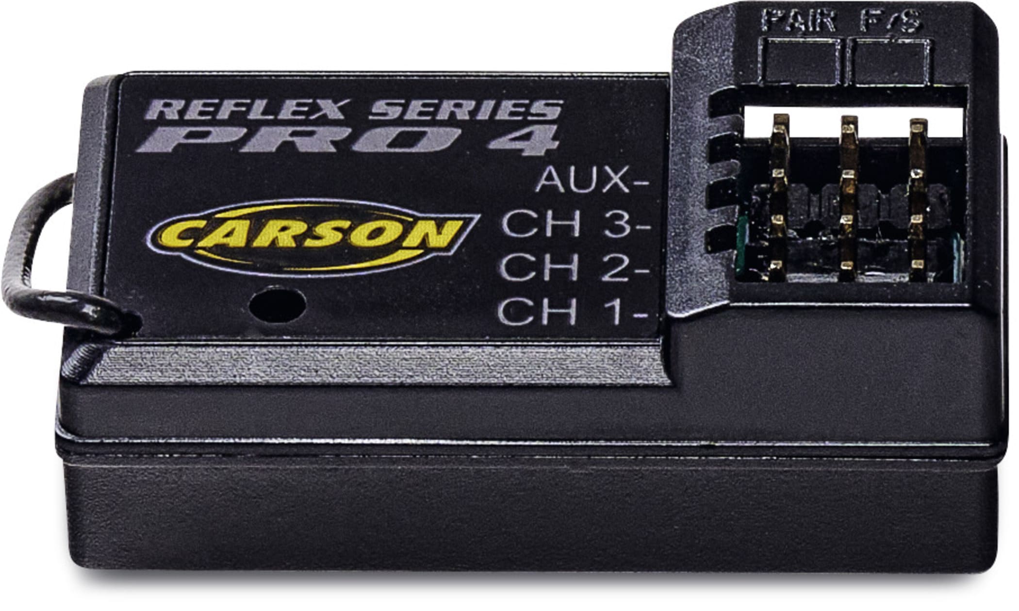 Carson RC Fernsteuerung FS Reflex Wheel Pro 4 3-Kanal 2_4 GHz mit wasserdichtem Empfaenger