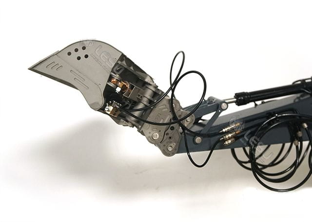 Lesu Grabenraeumloeffel hydr. schwenkbar fuer 36t-Bagger 58300 - RC-Zubehoer