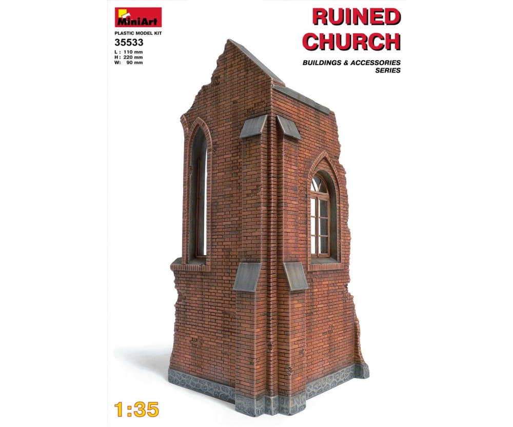 MiniArt 1:35 Kirchenruine Plastik Modellbau