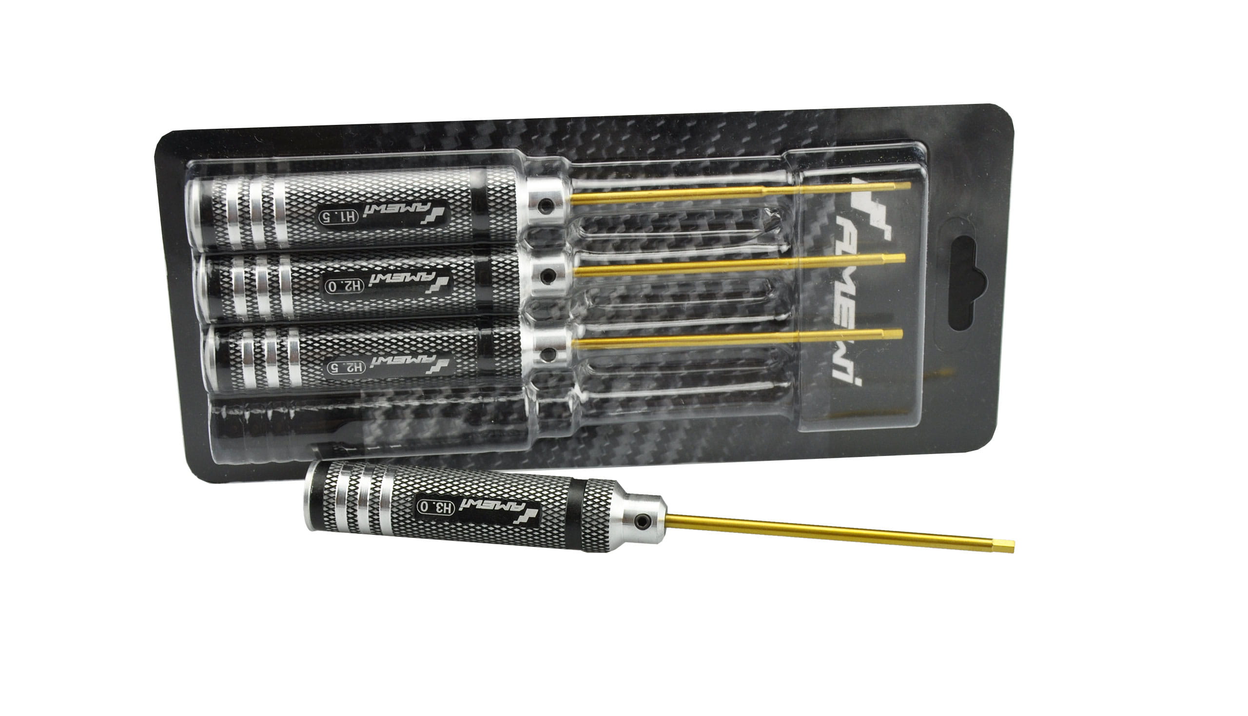 Amewi Sechskantschlüsselsatz, 4 tlg. Hex screw driver/Runder Griff