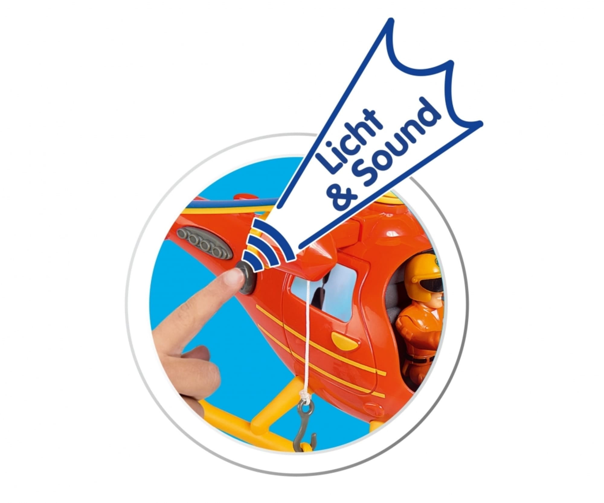 Simba Toys Sam Hubschrauber Wallaby mit Figur