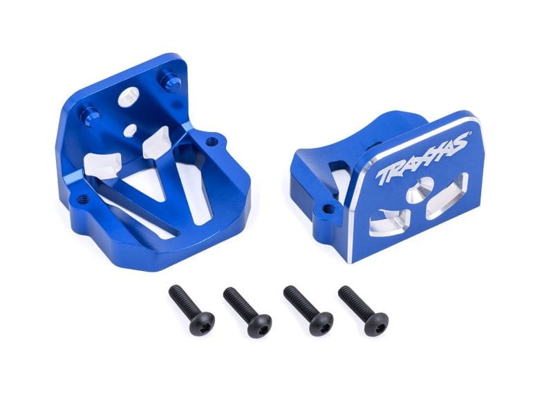 Traxxas Motorhalter v_h Alu blau - RC-Zubehoer