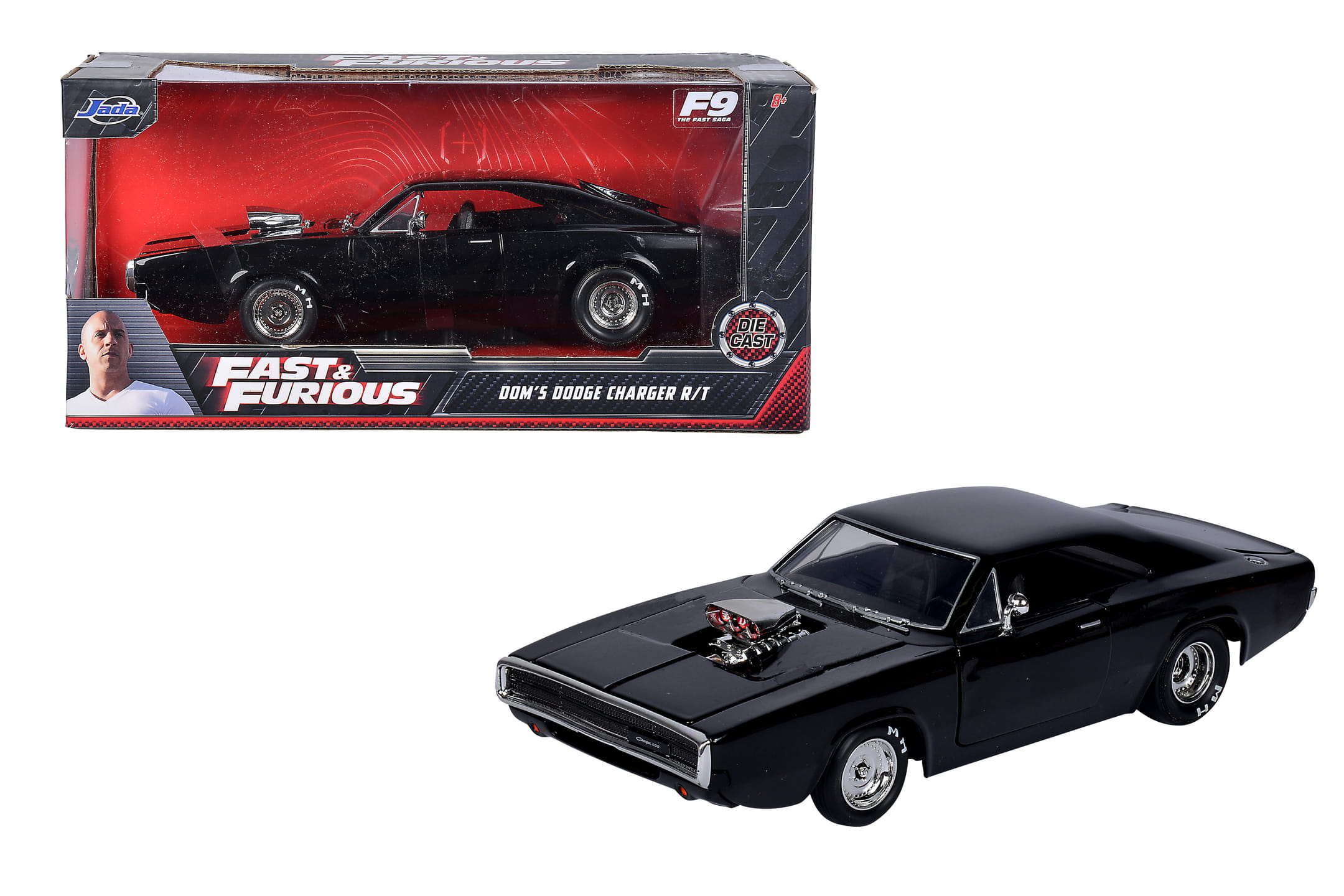 Jada Toys Tom’s 1327 Dodge Charger R_T Fast _ Furious 9 Modellauto 1_24 schwarz_