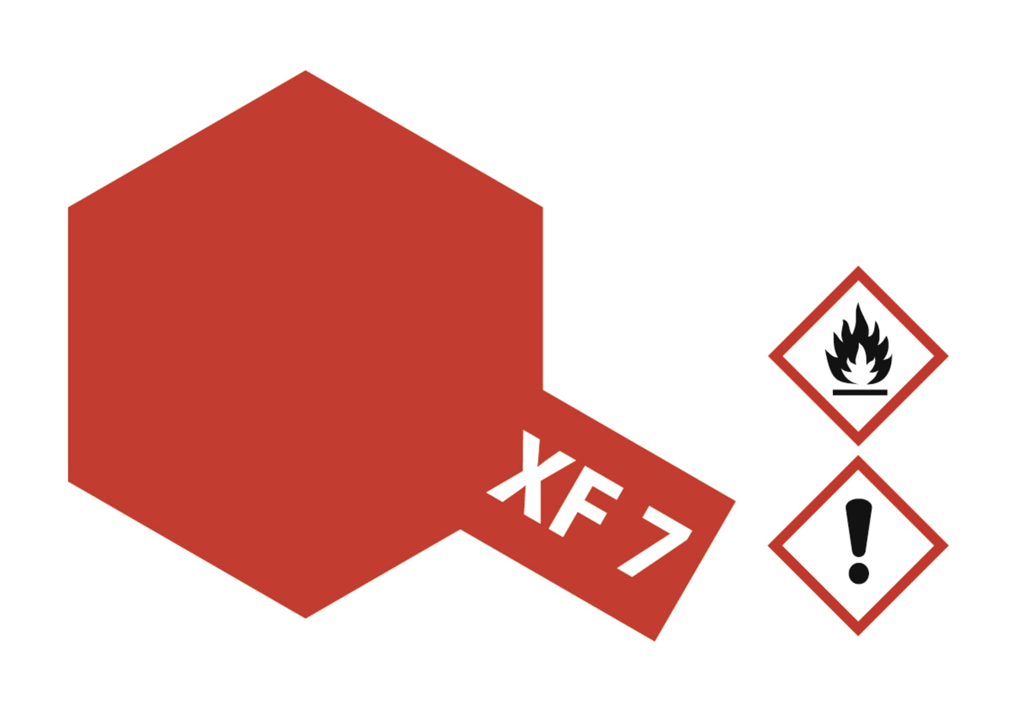 Tamiya Acrylfarbe XF7, XF-7 Rot matt 23ml