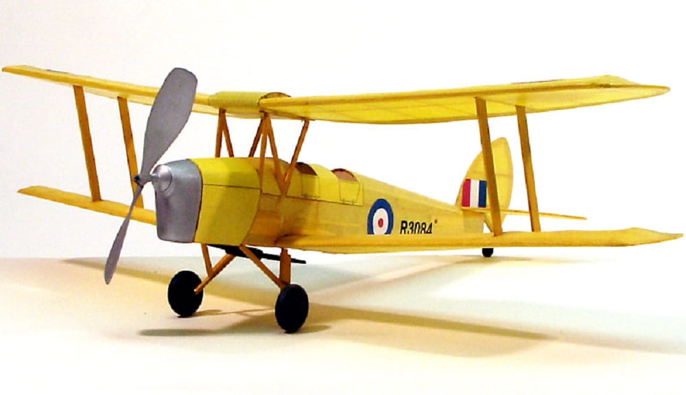 Dumas Aircraft Flugzeug Doppeldecker Tiger Moth Balsabausatz