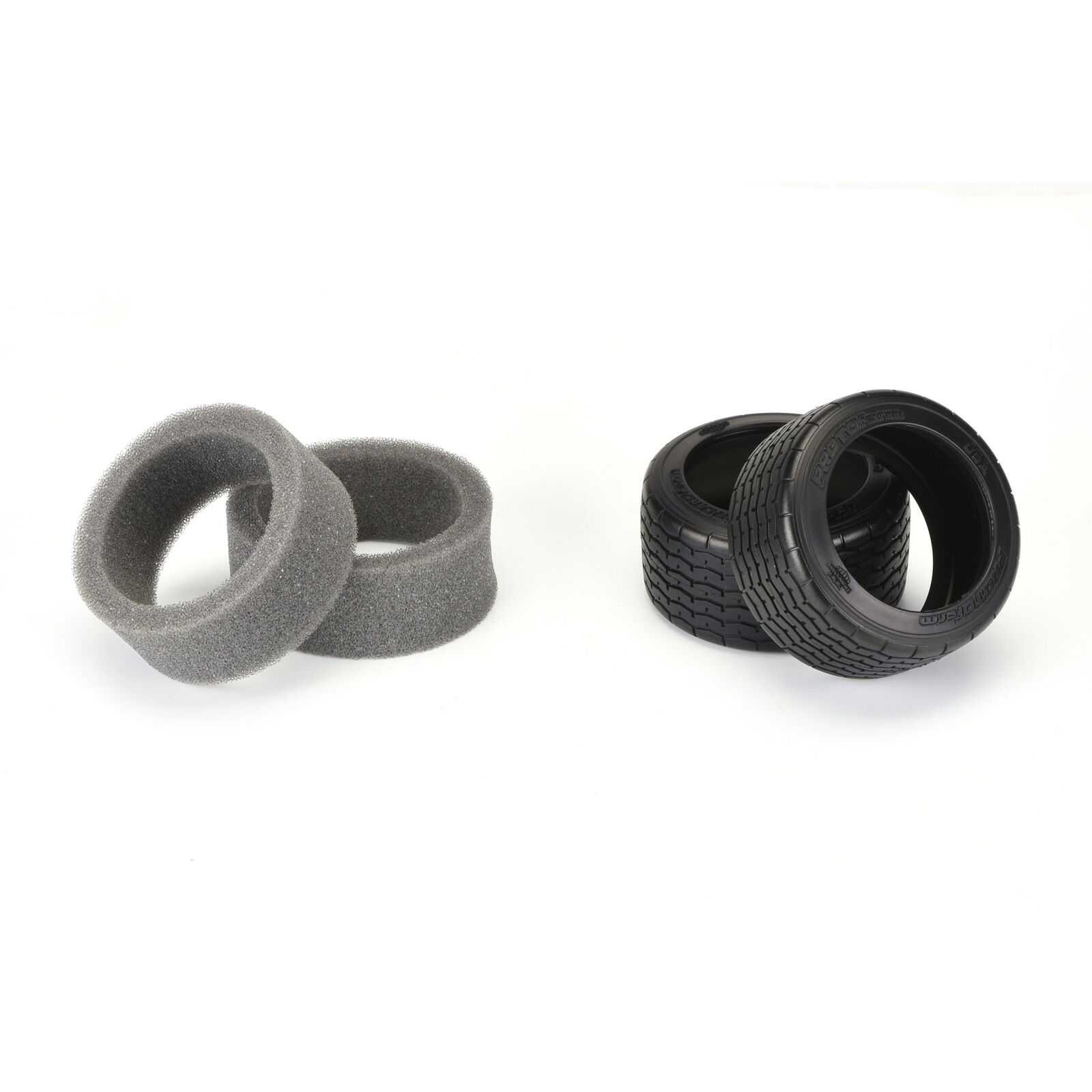 Protoform VTA Rear Reifen 31mm_ Mounted Black Wheel - RC-Zubehoer