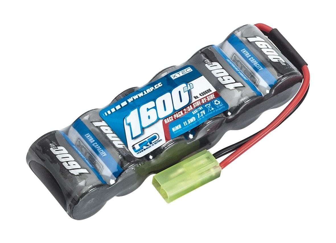 LRP XTEC Race pack Side-by-Side 2/3A NiMH - Mini-Tamiya - 7.2V - 1600mAh LRP XTEC Race pack Side-by-Side 2/3A NiMH - Mini-Tamiya - 7.2V - 1600mAh