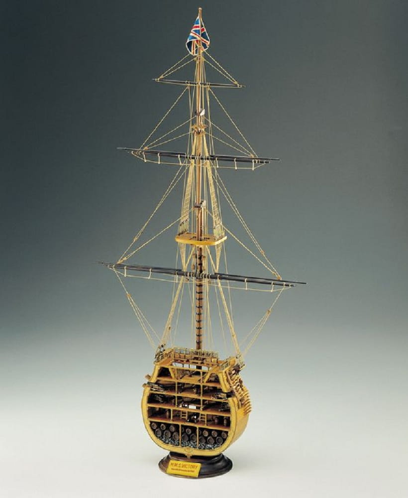 HMS Victory Grossmast Bausatz 1_98 - Historisches Schiffsmodell aus Holz