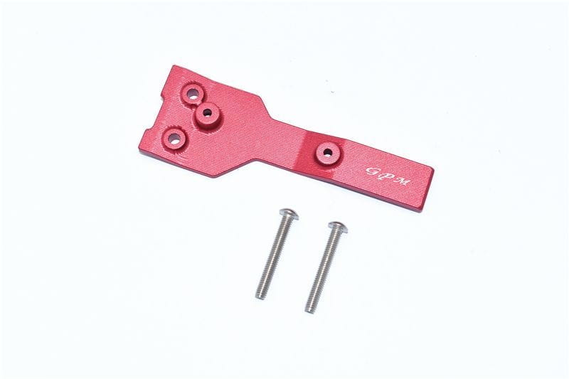 GPM Alu Chassisplattestuetze oben hinten rot fuer Traxxas MAXX - RC-Zubehoer