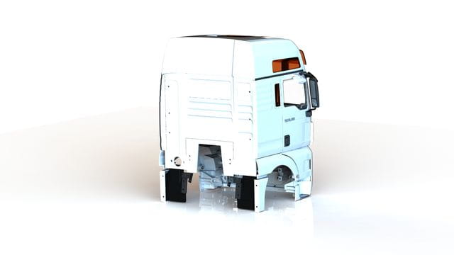 Wedico MAN TGX XXL-V8 Fahrerhaus, weiß