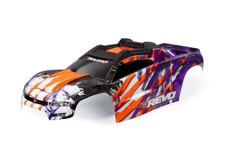 Traxxas Karosserie E-Revo purble mit Aufkleber Traxxas Karosserie E-Revo purble mit Aufkleber