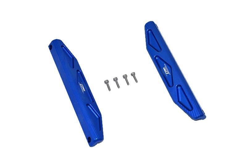 GPM Alu Chassis Seitenschutz blau fuer Traxxas Hoss - RC-Zubehoer