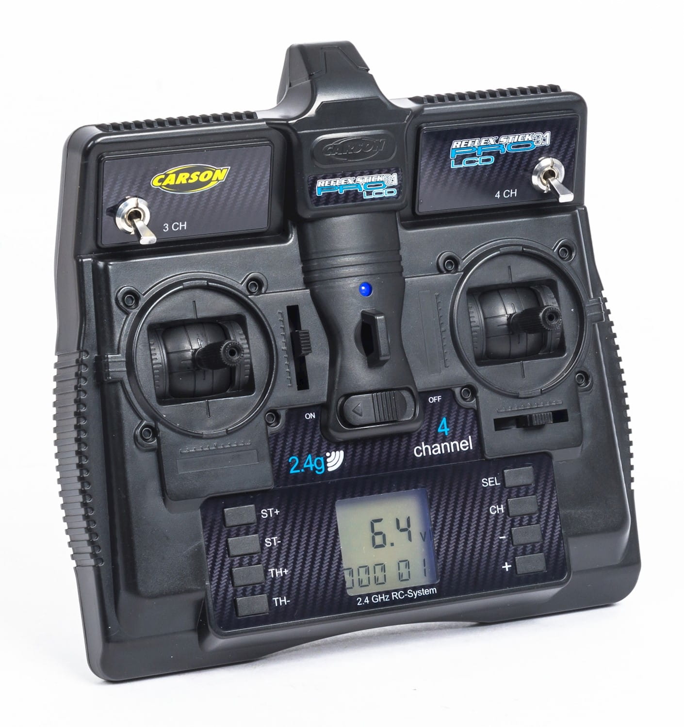 FS Reflex Stick Pro 3_1 2.4G 4 Kanal LCD Fernsteuerung fuer RC Modelle