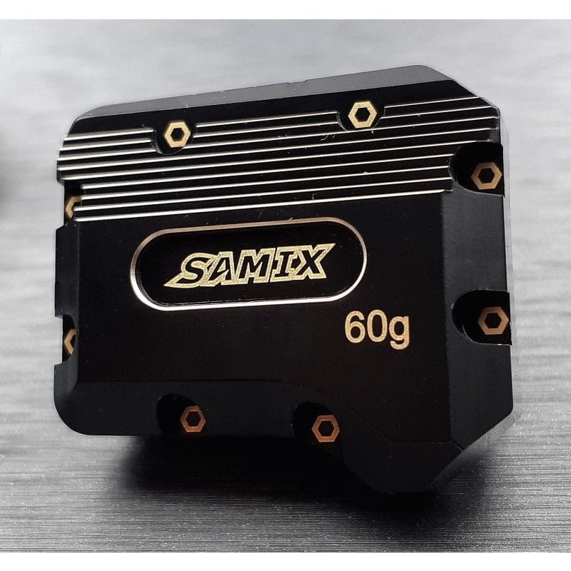SAMIX Messing Differentialgehäuse schwarz für Traxxas TRX4 & 6