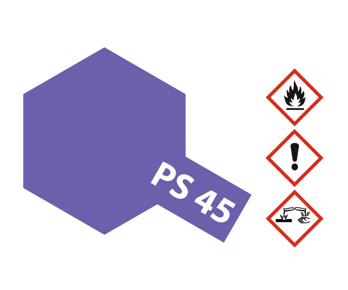 Tamiya PS-45 Translucent Violett Sprühfarbe 100ml für Polycarbonat ( Lexanfarbe )