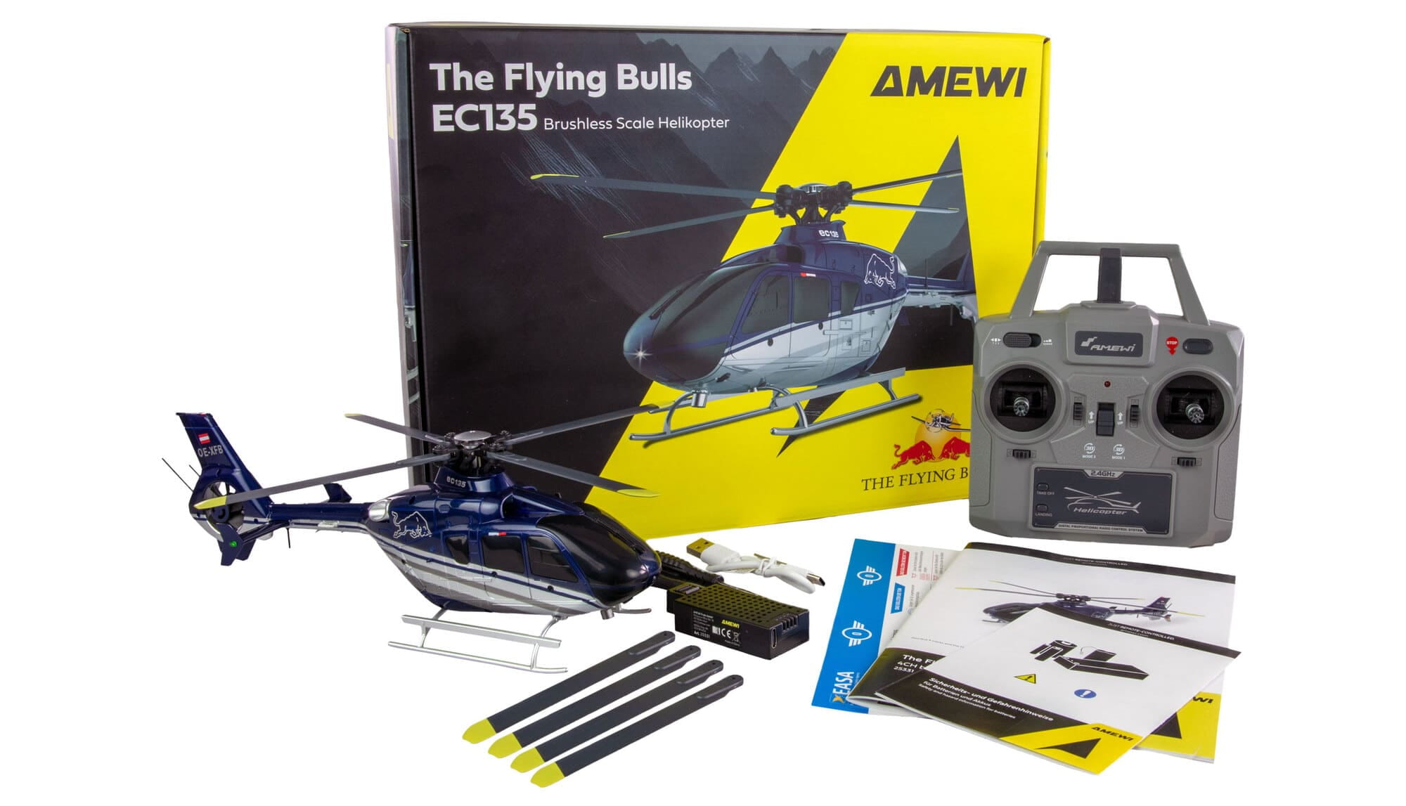 Amewi The Flying Bulls EC135 Helikopter