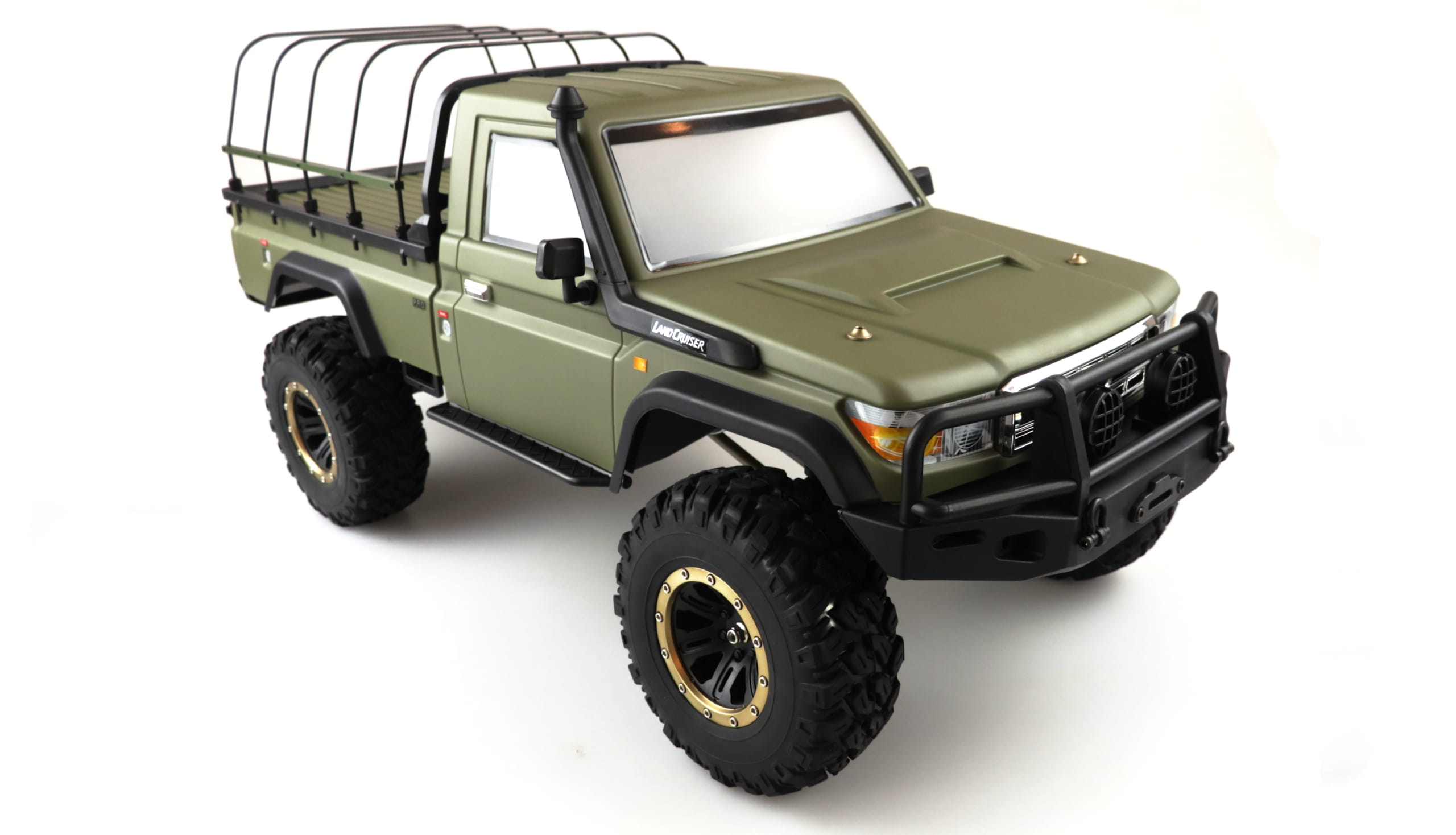 Amewi RC Scale Crawler AMXRock RCX8PS Pick-Up 1:8, RTR Militär grün