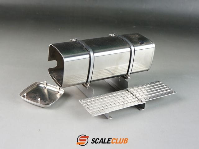 ScaleClub 1_14 Tank zur Montage hinter dem Fahrerhaus mit Akkubox - RC-Zubehoer