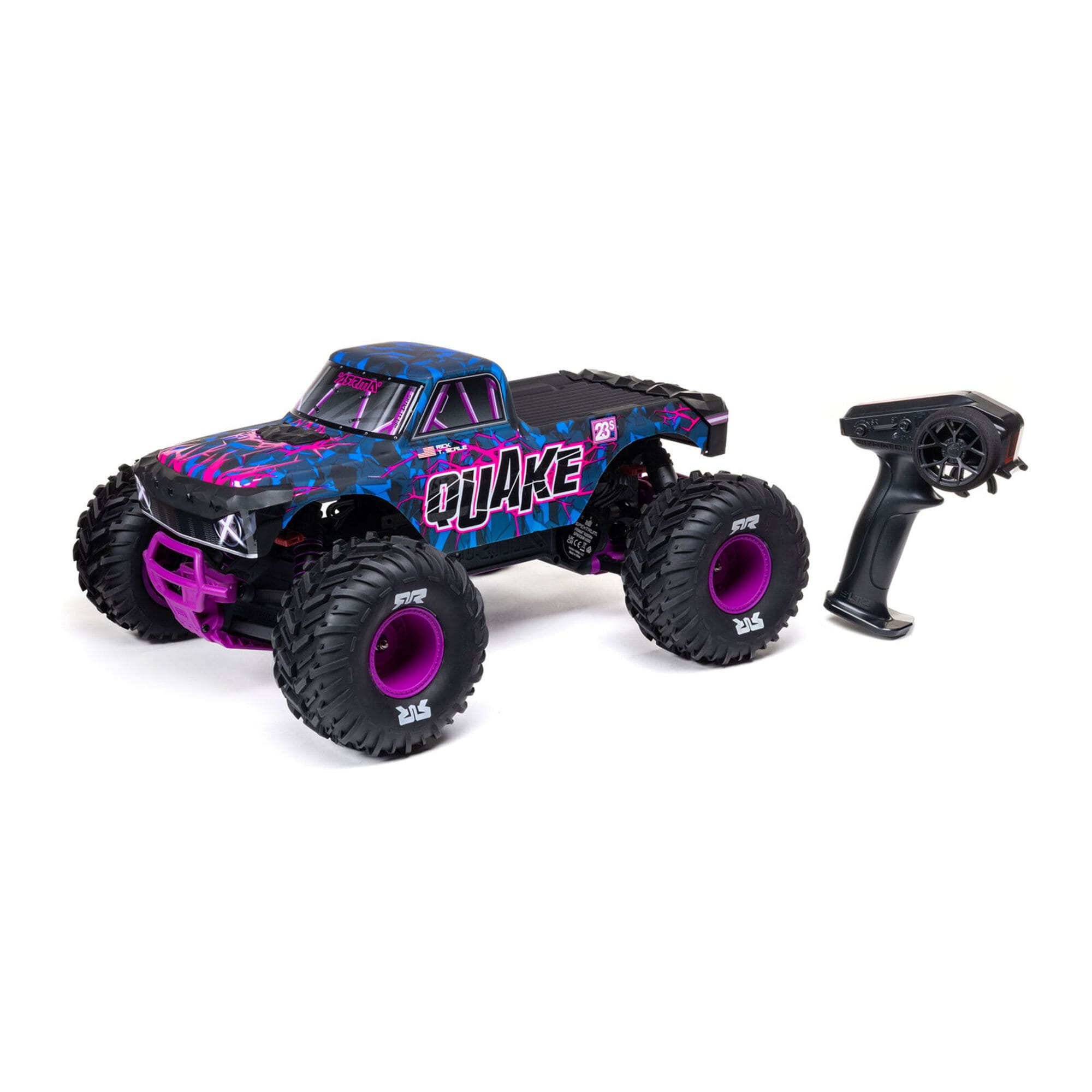 ARRMA QUAKE 223S DSC 2WD RTR - Lila ARRMA QUAKE 223S DSC 2WD RTR Brushless Monster Truck in Lila