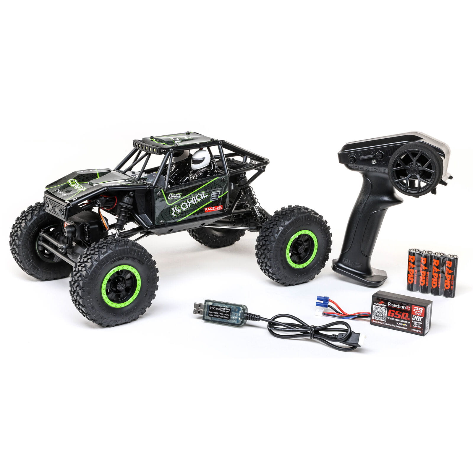 Axial Unlimited Capra 1-18 RTR Crawler UTB18 in Schwarz Capra Unlimited Crawler Axial RTR schwarz