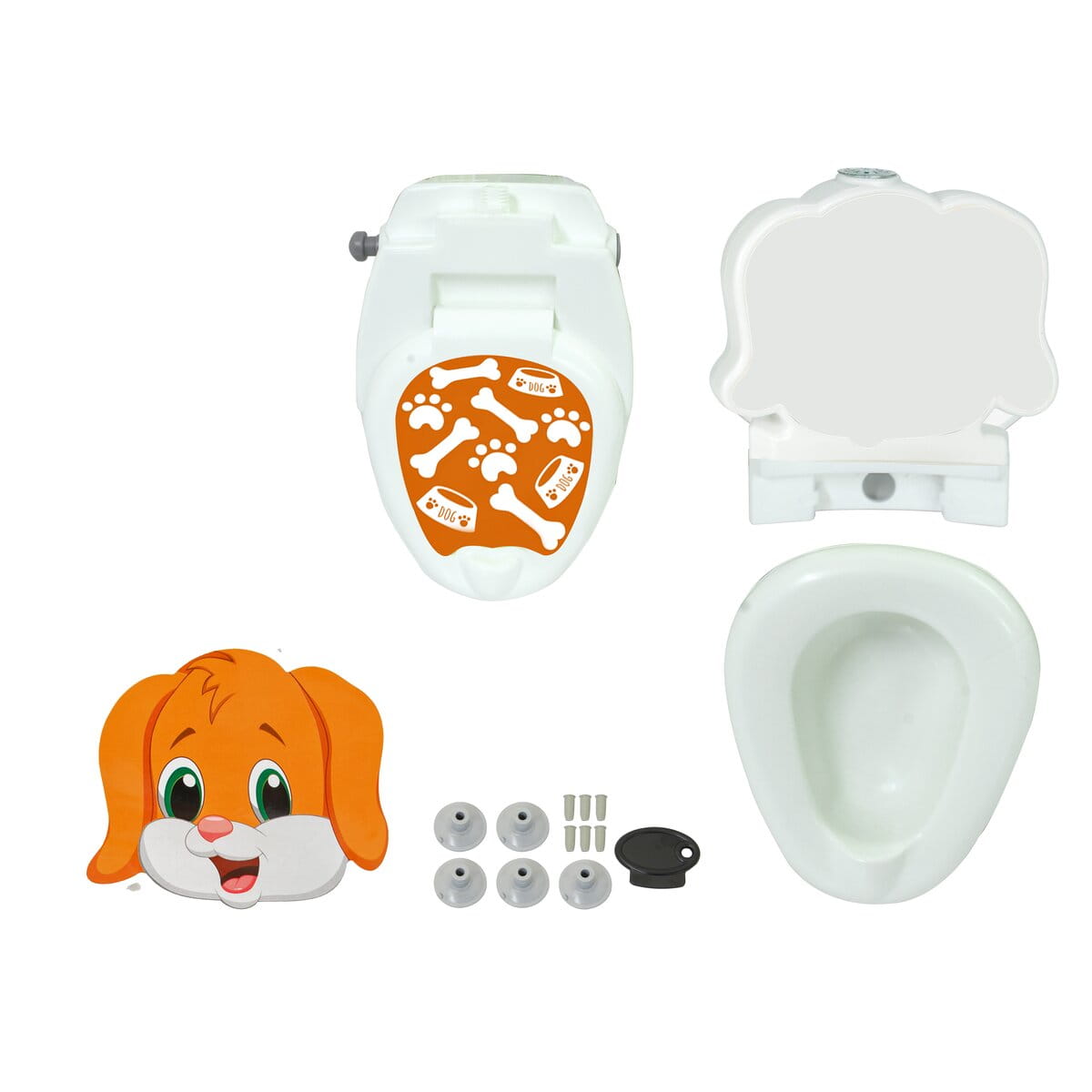 Jamara Meine kleine Toilette Hund mit Spülsound und Toilettenpapierhalter |  JA-460959