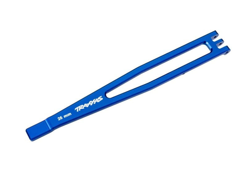 Traxxas Akkuhalter 6061-T6 Alu blau - RC-Zubehoer