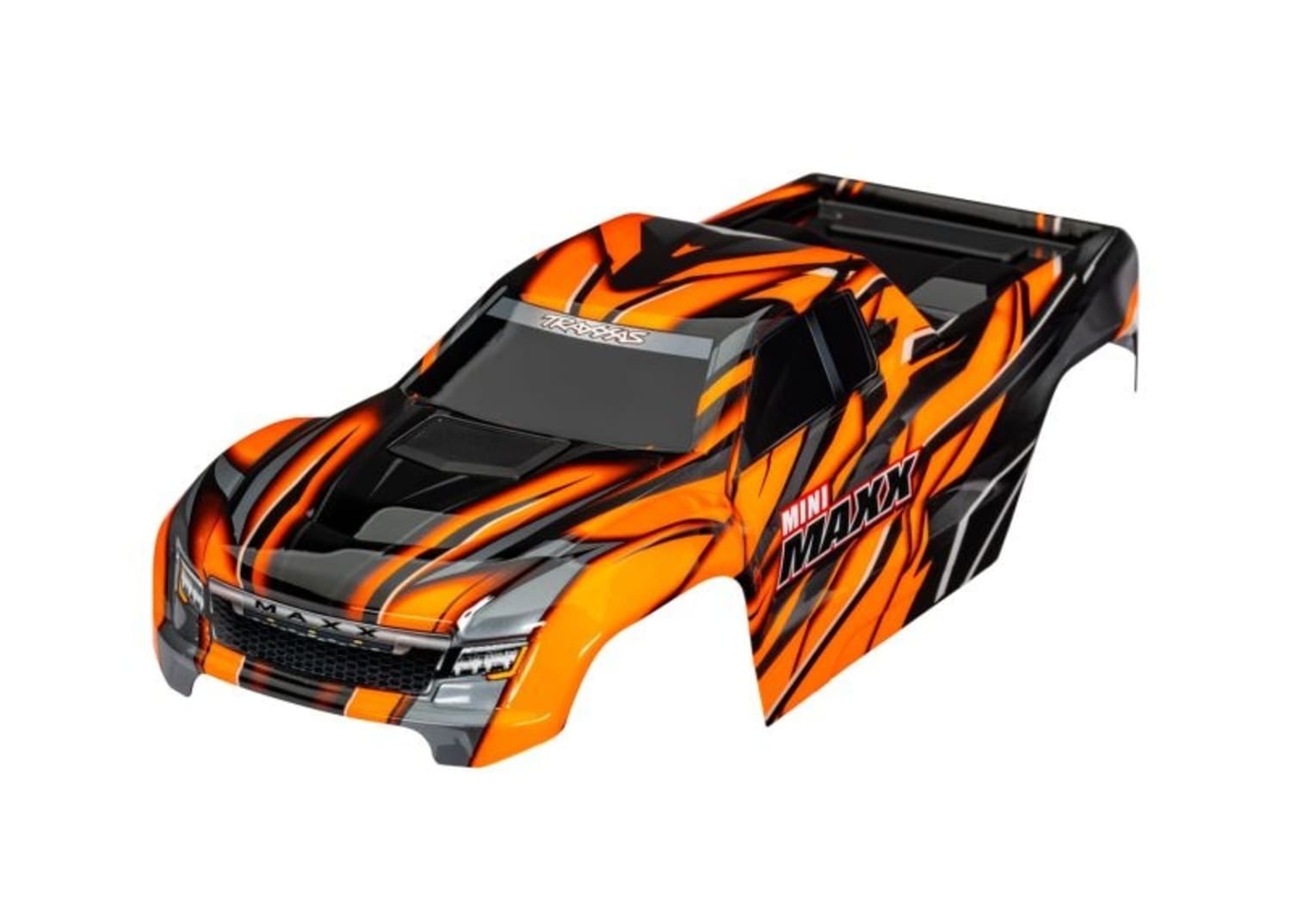Traxxas Karosserie orange mit Aufkleber _ Clipless - RC-Zubehoer