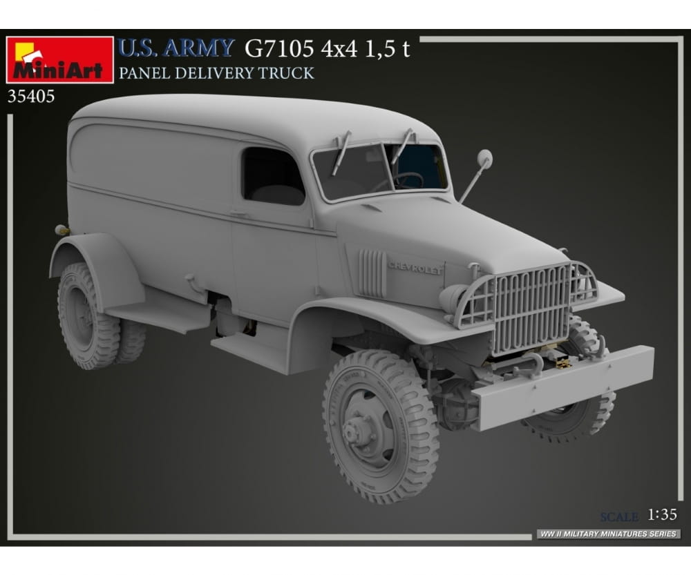 Plastikmodellbau von Miniart 1-35 us 4x4 g7105 1 5to lieferwagen