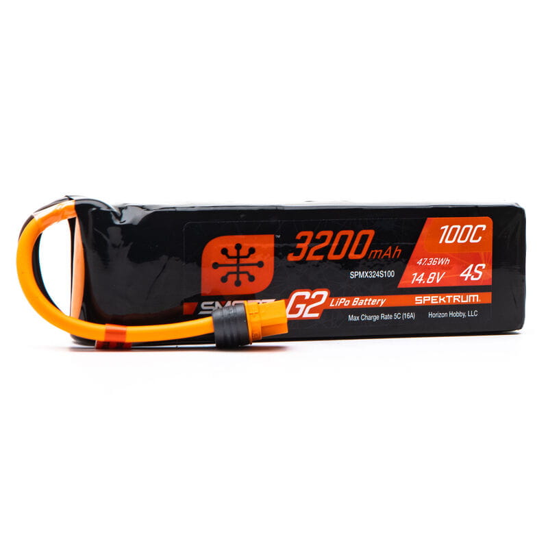 Spektrum Lipo Akku 3200mAh 4S 14,8V Smart G2 100C IC3 Spektrum Lipo Akku 3200mAh 4S 14_8V Smart G2 100C IC3 - RC-Zubehoer