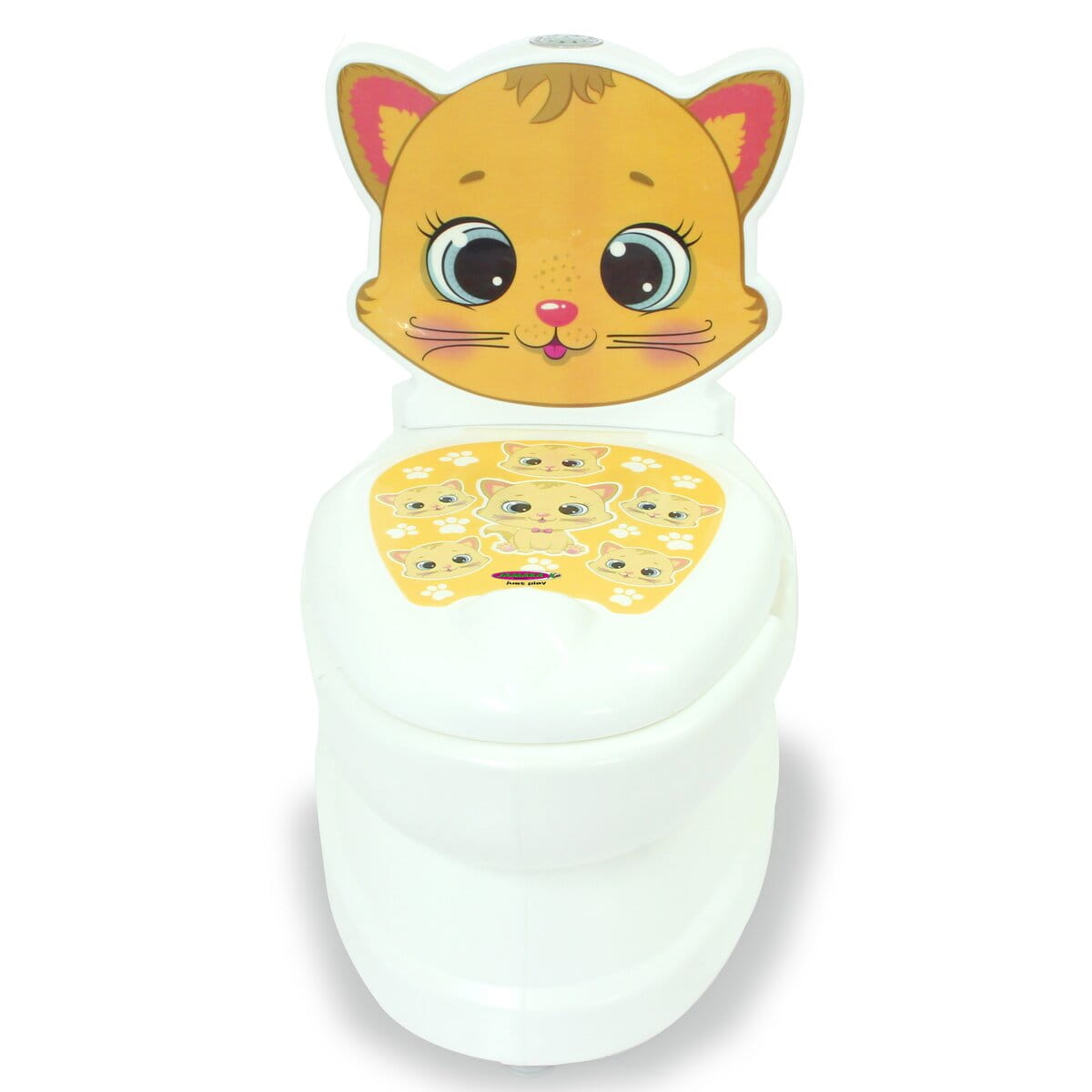 Jamara Meine kleine Toilette Katze mit Spülsound und Toilettenpapierhalter