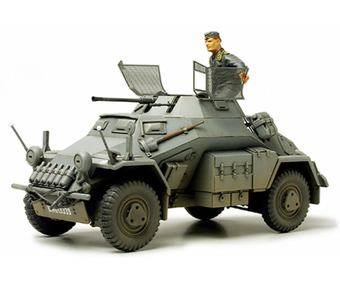 Tamiya WWII Späh Panzer Wagen SdKfz.222 Lt.Späh.-Pz Pä. 1:35 Plastik Modellbau Militär Bausatz