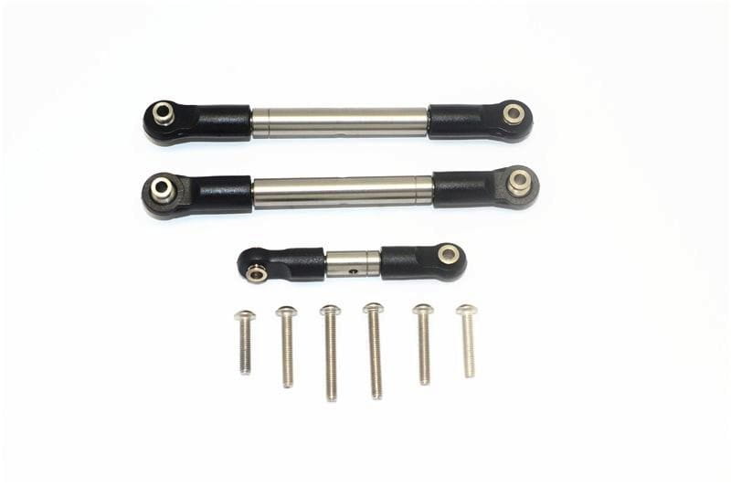 GPM Edelstahl Lenkstangen Set _3 Stk._ fuer Traxxas MAXX - RC-Zubehoer