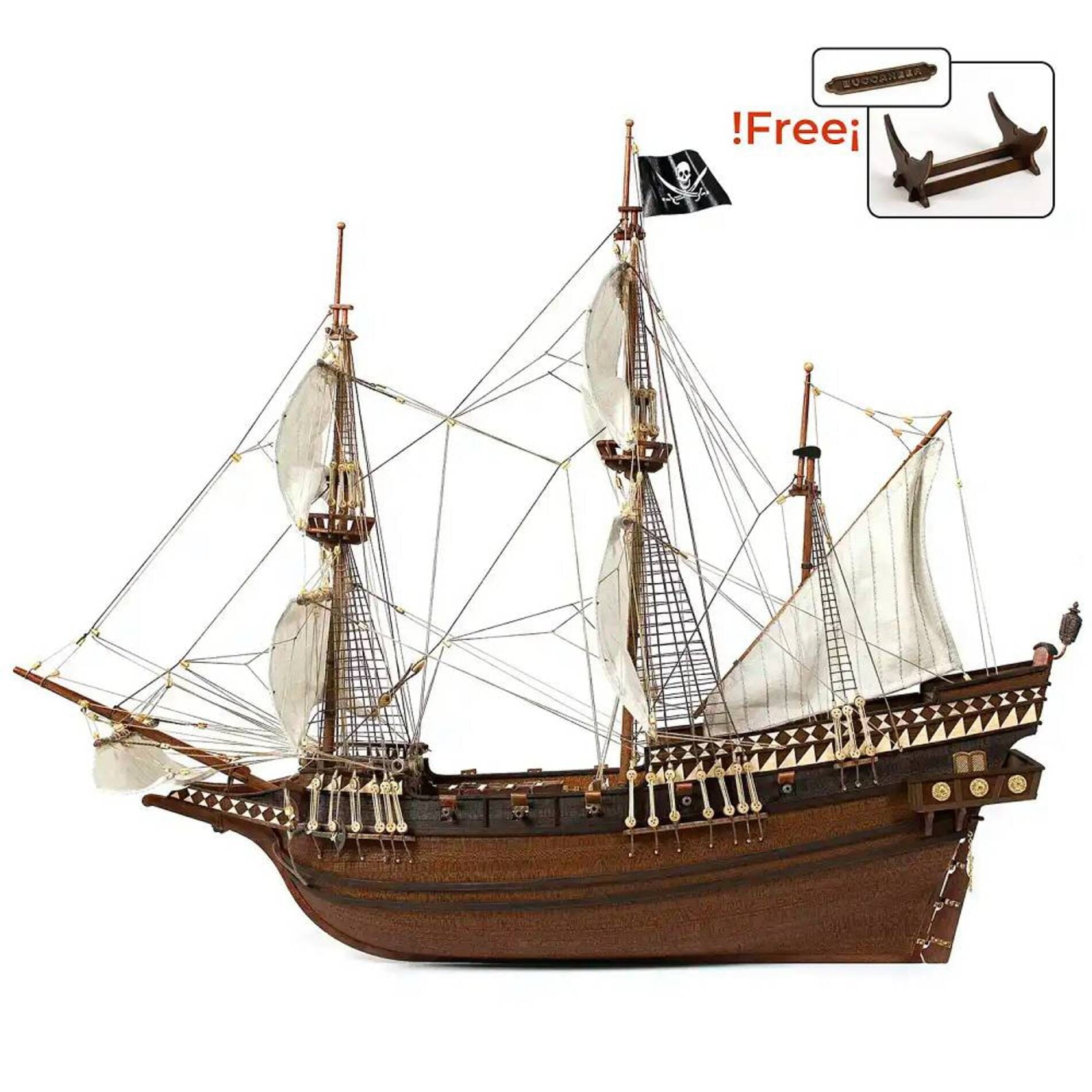Buccaneer Piratenschiff Standmodellbausatz 1_100 - Modellzubehoer