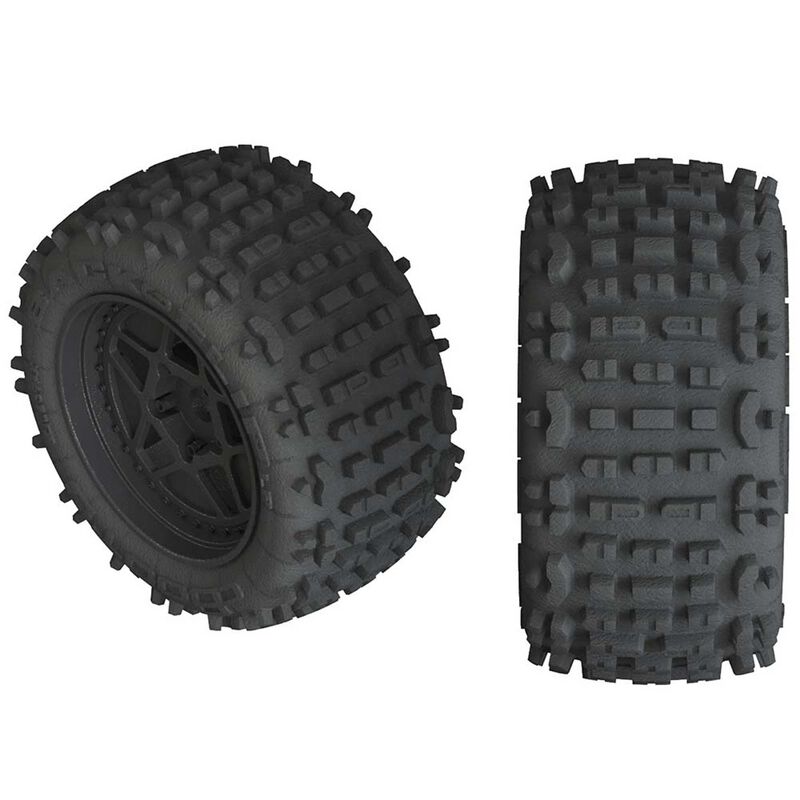 Arrma AR550050 Backflp 4s Tr_whl Blk Reifen Satz - RC-Zubehoer