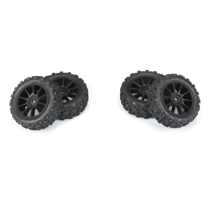 Proline Badlands MX 1.9 Buggy Reifen MTD Mach-10 Black Wheels_ Typhon GROM - RC-Zubehoer