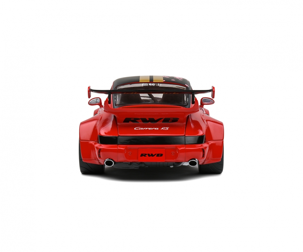 Solido RWB 964 Red Sakura Rot Standmodellauto im Massstab 1_18
