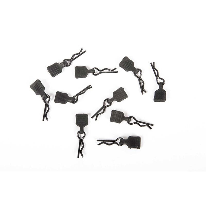 Axial 3mm Body Clip w_Tab_ Black _10pc_ - RC-Zubehoer