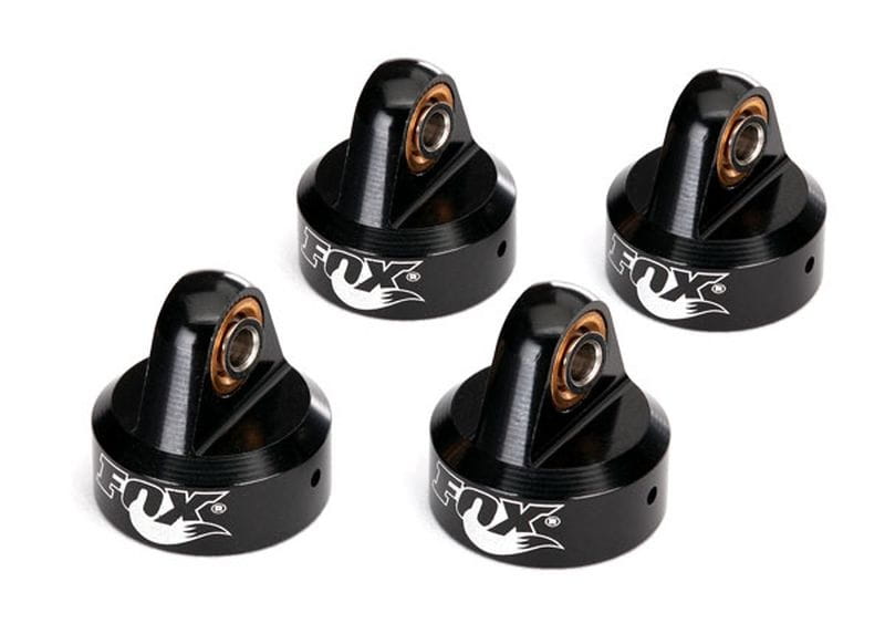 Traxxas Daempferkappen Alu schwarz eloxiert_ Fox Daempfer _4_ - RC-Zubehoer