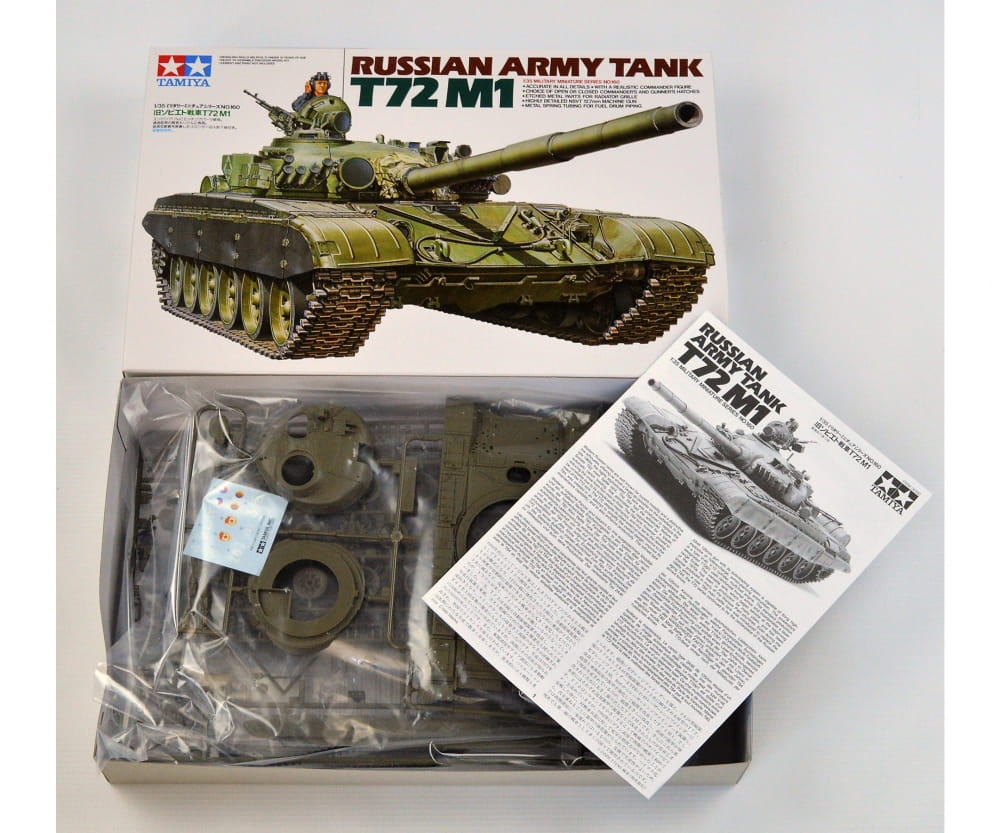 Tamiya Russischer Kampf Panzer T72M1 1:35 Plastik Modellbau Militär Bausatz